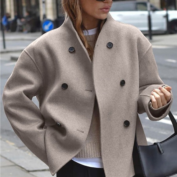 Tan Button Down Jacket - Picture 3 of 3